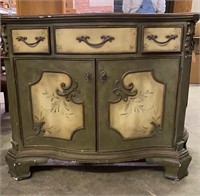 Handpainted Sage Entry Chest