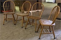 Four Windsor Dining Chairs