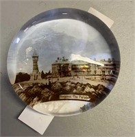 Victorian paperweight "The Parade in Skegness"