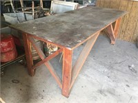 7 Ft. Long Wood Work Shop Table