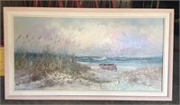 54" Long Beach Seashore Painting