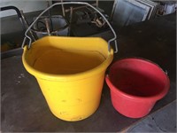 Pair of Plastic Wash Buckets