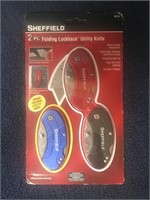 Sheffield Folding Lockback Utility Knives New