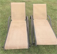 Pair of Outdoor Patio Loungers