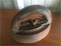 Antique Sad Iron w/ Detachable Wood Handle