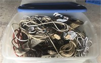 Tub Lot of Misc. Extension Cords & Power Strips