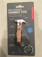 Mini Wooden Hammer Tool Kikkerland