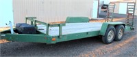 Lot 5009, 2004 HMD Flatbed Trailer - Absentee bidding available on this item.  Click catalog tab for more pics, video & info.