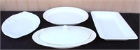 Catering Equip- White Serving Platters