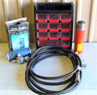 Hardware Container, Hyd Cylinder, Hose, Air Filter Set