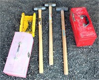 Sledge Hammers, Tool Boxes, Tools