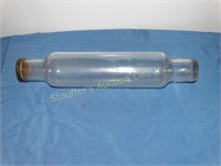 Vintage Glass Rolling Pin 14"L
