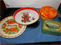 Vintage trays & tins