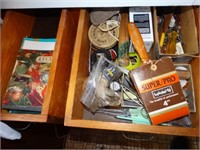 Contents of 7 Kitchen drawers- cookbooks,