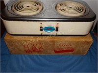 Capital double tabletop stove in orig. box