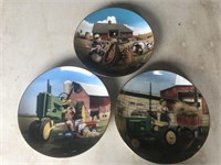 Lot of Three Danbury Mint John Deere Style Plates