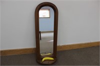 Oval Mirror with Shelf
