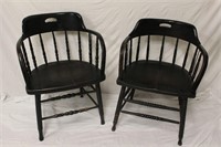 Pair of Vintage Windsor Chairs