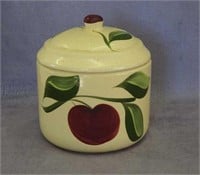 Watt Pottery #47 Apple grease jar w/ "Rock Rapids"