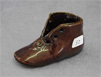 Red Wing stoneware baby shoe