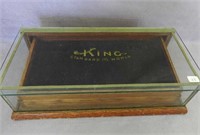 The King Cigar small display case
