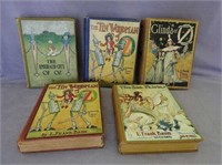 Lot of 5 early Wizard of Oz hard cover books