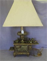 Savage brass salesman sample or toy stove lamp