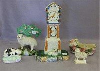 Lot of 5 early Staffordshire figurines