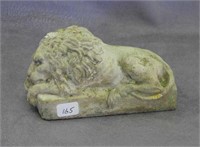 RW Lion paperweight, stamped "Stenwick Red Wing"