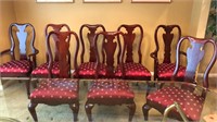 Dining Room Chairs 8 Mahogany, Perfect Condition,