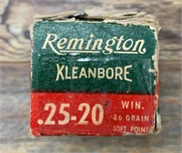 Vintage Remington Kleanbore 50 round box of .25 -2