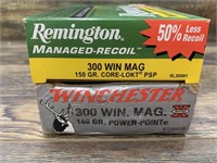 2 20 Round boxes of .300 Winmag 1 is Remington 150