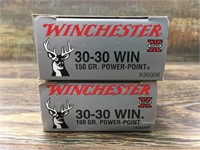 2 20 Round boxes of Winchester 30-30 150 grain pow