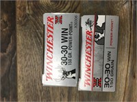 2 20 Round boxes of Winchester 30-30 150 grain pow