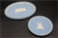 Wedgwood Blue Jasperware Tray & Plate