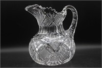 Victorian Cut Crystal Pitcher