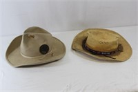 Pair of Vintage Cowboy Rodeo Hats