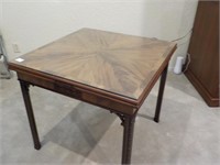 Antique Chippendale Style Game Table w/Blind