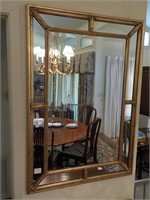 Mid Century Antique Double Glassed Mirror