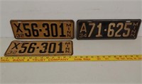 3 1932 & 34 MN license plates