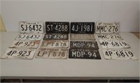 8 Pair 1963-67 TX license plates