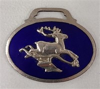 John Deere Watchfob - Blue Enamel