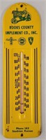 John Deere Rooks Co Implement Co. Thermometer