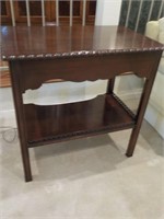 Mahogany Side Table with slide out