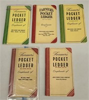 5X - Generic &  Company JD Pocket Ledgers