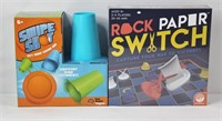 Rock Paper Switch Game & Swipe Shot Game