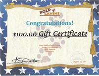 Bold Canine Gift Certificate