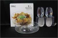 Stemless Wine Glasses and a Chip & Dip Bowl