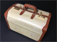 Vtg Luciano Barbera Italian Leather Carry On Bag