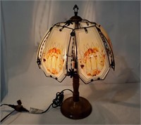 Glass Shade Touch Lamp Angels & Flowers